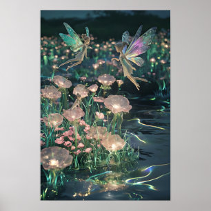 Poster Arte de Parede Paisagem dos Sonhos das Fadas Fadas