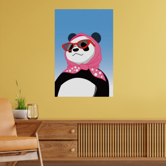 Poster Arte de Parede Panda