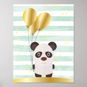 Pôster Arte de Parede Panda