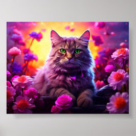 Poster Arte de Parede para Amantes de Gatos