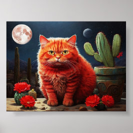 Poster Arte de Parede para Amantes de Gatos
