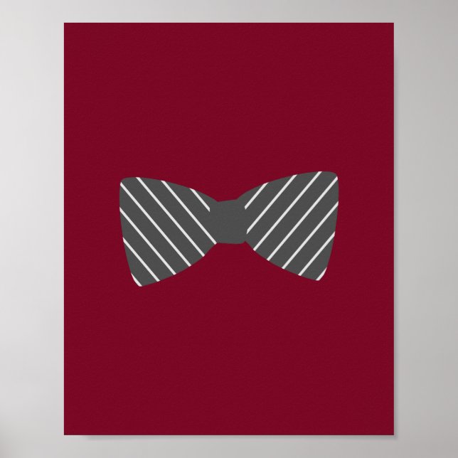 Pôster Arte de Parede para Berçário Darling Dapper Bowtie (Frente)