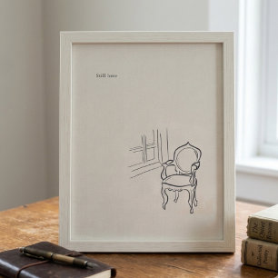 Poster Arte de Parede para Escritório em Casa de Introver