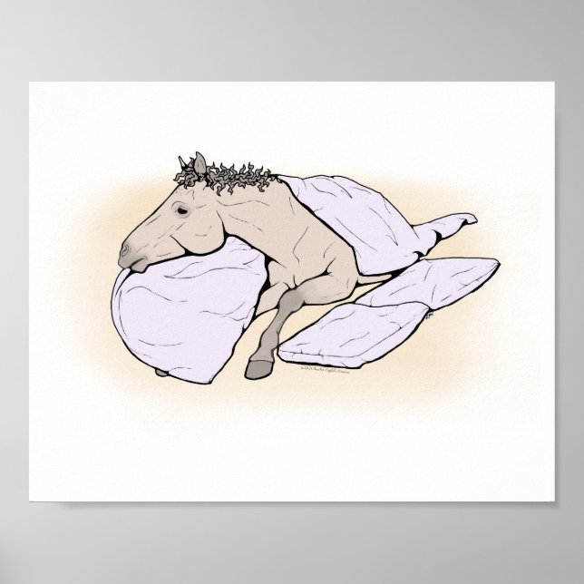 Poster Arte de Parede para Quarto de Cavalo | Decoração E (Frente)