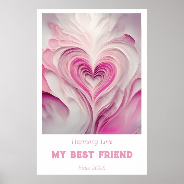 Poster Arte de Parede Personalizada "Amor Puro" - Meu Mel (Frente)