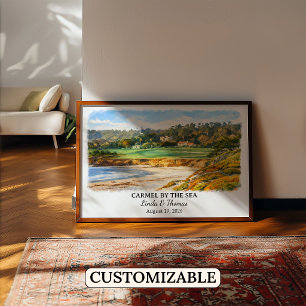 Poster Arte de Parede Personalizada Carmel By The Sea, Ca