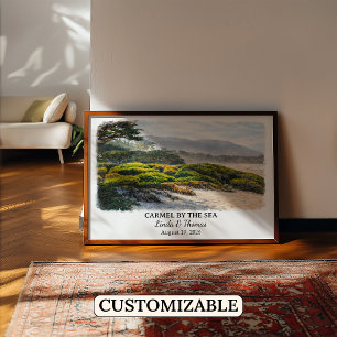 Poster Arte de Parede Personalizada Carmel By The Sea, Ca