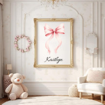 Arte de Parede Personalizada para Berçário com Laç