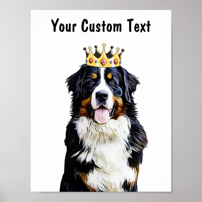 Poster Arte de Parede Personalizada para Cães | Border Co (Frente)