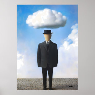Poster Arte de Parede Surrealista Paisagem de Sonhos - Ho