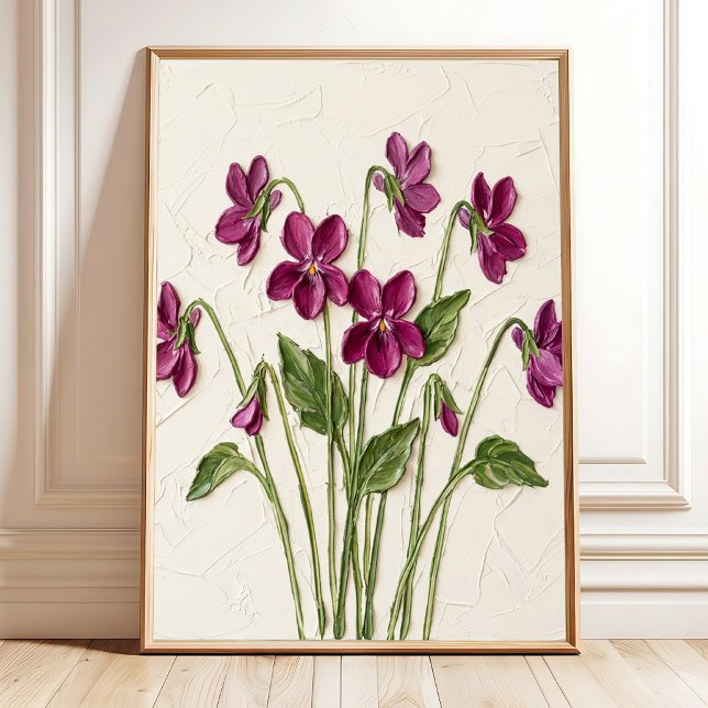 Poster Arte de Parede Violeta Magenta Minimalista - Impre (Criador carregado)