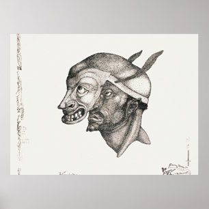 Poster arte de Paul Klee, Comediante,