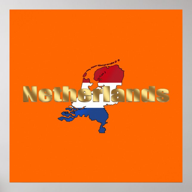 Poster Arte de pavilhão neerlandês (Holanda) (Frente)