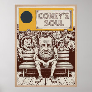 Poster Arte de Pessoas da Soul Boardwalk do Brooklyn Cone