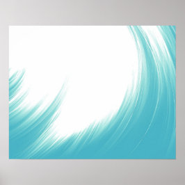 Poster Arte de pincel Abstrato azul mínima |
