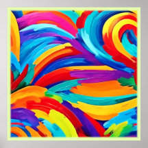 Arte de pintura em Abstrato de espiral