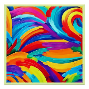 Pôster Arte de pintura em Abstrato de espiral