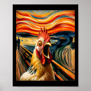 Poster Arte de pintura engraçada paródia expressionista g
