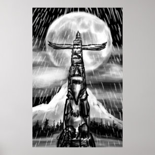Poster Arte de pólo de Totem