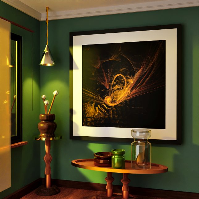 Pôster Arte de ponto de interrupção (Breaking Point Abstract Art Poster)