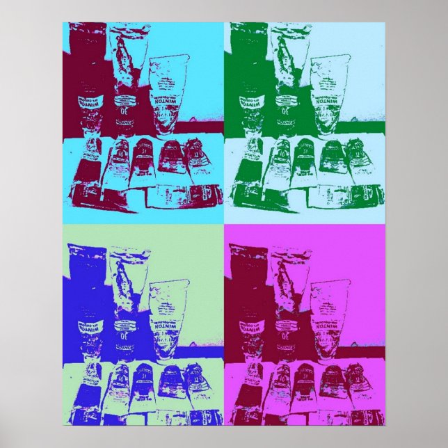 Poster Arte de pop de palete (Frente)