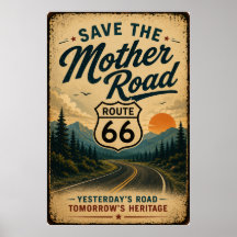 Arte de Preservação da Estrada Heritage da Rota 66