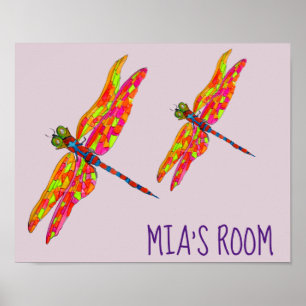 Poster Arte de quarto de Dragonfly