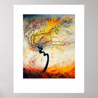 Poster Arte de raios X - Stormy Cerebral, por L. Rainey