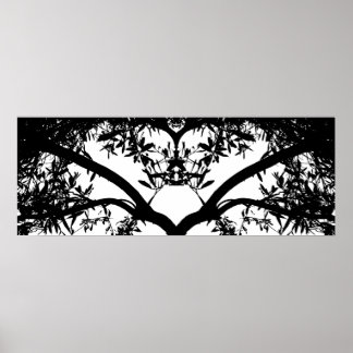 Pôster Arte de Ramificação de Árvore