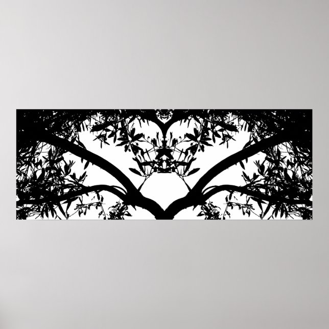 Pôster Arte de Ramificação de Árvore (Frente)