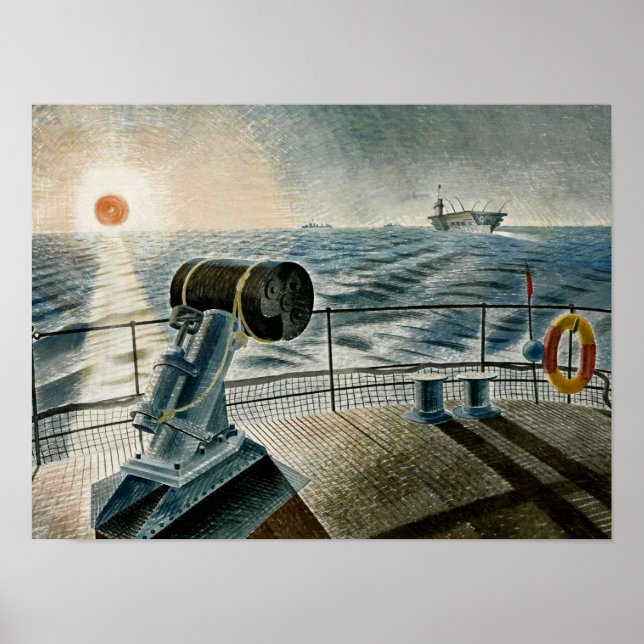 Poster Arte de Ravilious - O Sol da Meia-Noite (Frente)