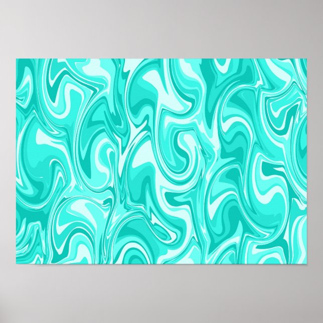 Poster Arte de Redemoinho Abstrato (Frente)