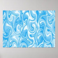 Arte de Redemoinho Abstrato - Azul