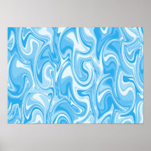 Arte de Redemoinho Abstrato - Azul