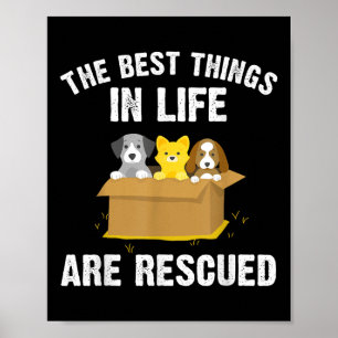Poster Arte de Resgate de Animais Legal para Homens e Mul