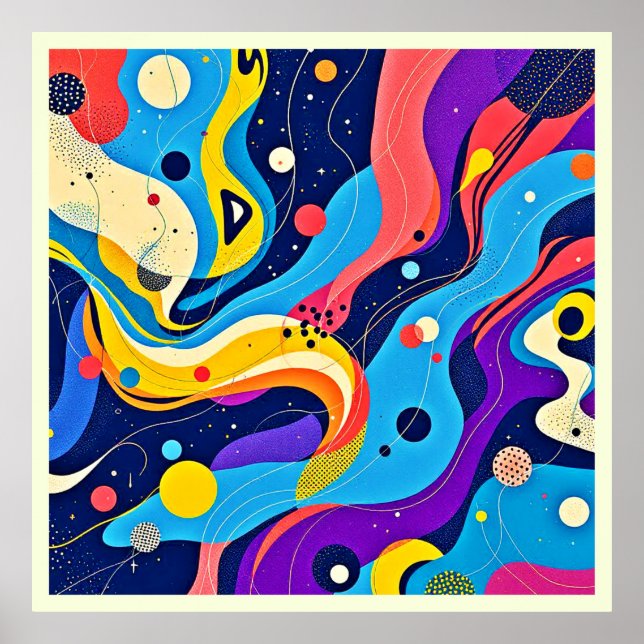 Poster Arte de ritmo cósmico (Frente)