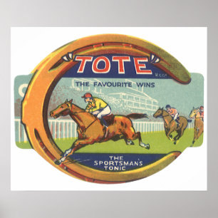 Poster Arte de rótulo de produto vintage, Tote Sportsman'