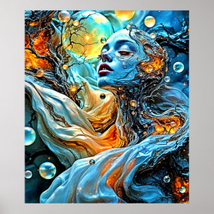 Poster Arte de Serenidade Eteológica Mística