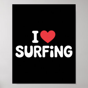Poster Arte de Surf para Homens Mulheres Amante de Surfis