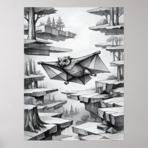 Poster Arte de Suspensão Colugo Air Glide
