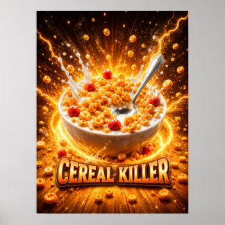 Poster Arte de Tigela de Cereal Brilhante