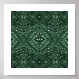 Poster Arte de Tinta Alcoólica Abstrata Maze Verde