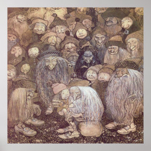Poster Arte de Troll de John Bauer