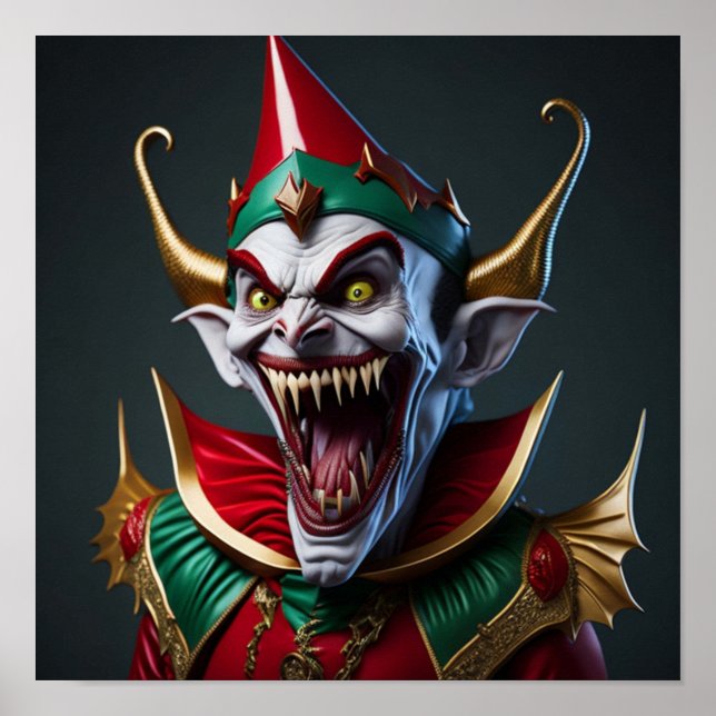 Poster Arte de Vampiro Gerada por AI (Frente)