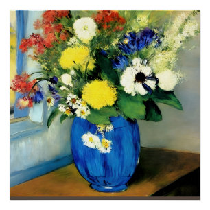 Pôster Arte de Vaso de Flor Serena