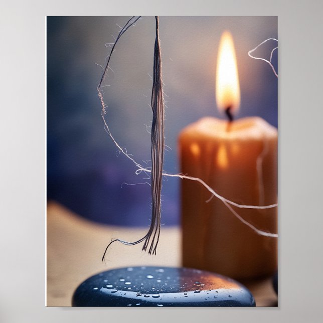Poster arte de velas românticas (Frente)