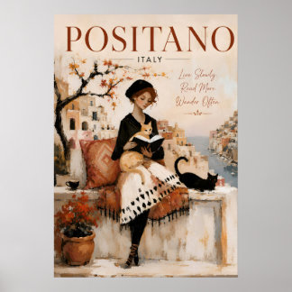 Poster Arte de Viagem Costeira Italiana