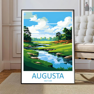 Poster Arte de viagem do campo de golfe de Augusta Impres