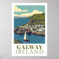 Arte de Viagem do Porto Antigo de Galway Irlanda V