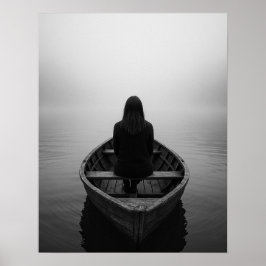 Poster Arte de Viagem Feminina Solo e Nebulosa